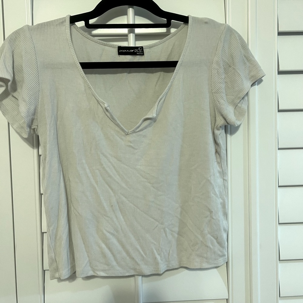 White crop top!